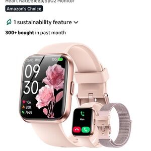 Smartwatch with Pink Band